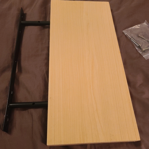 Tan floating shelf - Picture 2 of 4